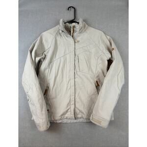 Helly Hansen Jacket Softshell Womens Medium Workwear Full Zip Beige Spring